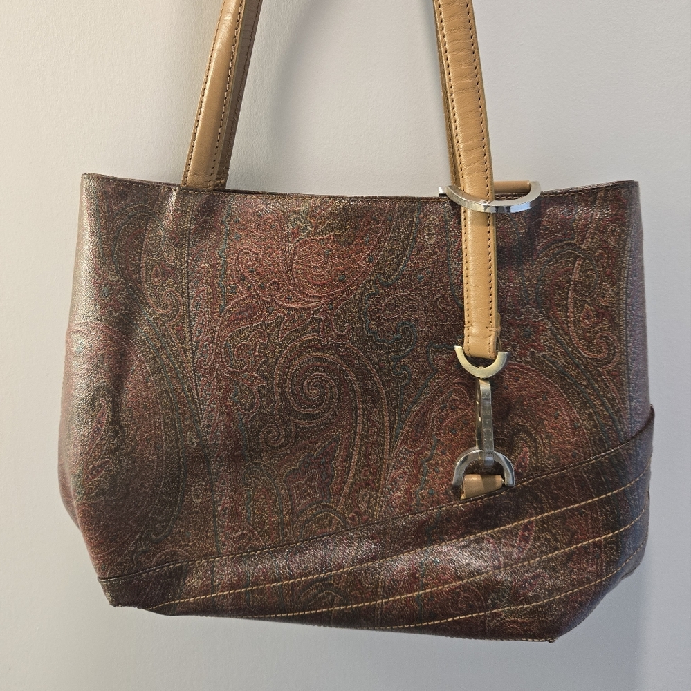 Etro Brown and Tan Shoulder Bag with Timeless Design